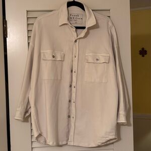 Frank & Eileen McLoghlin chore jacket. Natural denim. XS/S - NWT